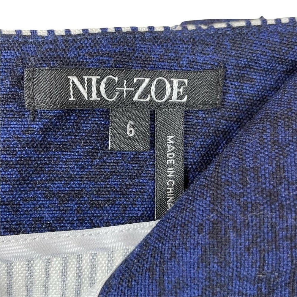 The Top Shelf Party Skirt!!  Nic+Zoe Bottles Vessels Pencil Skirt Size 6 - Picture 6 of 7